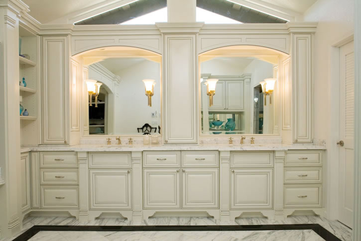 White Painted Bathroom Vanity